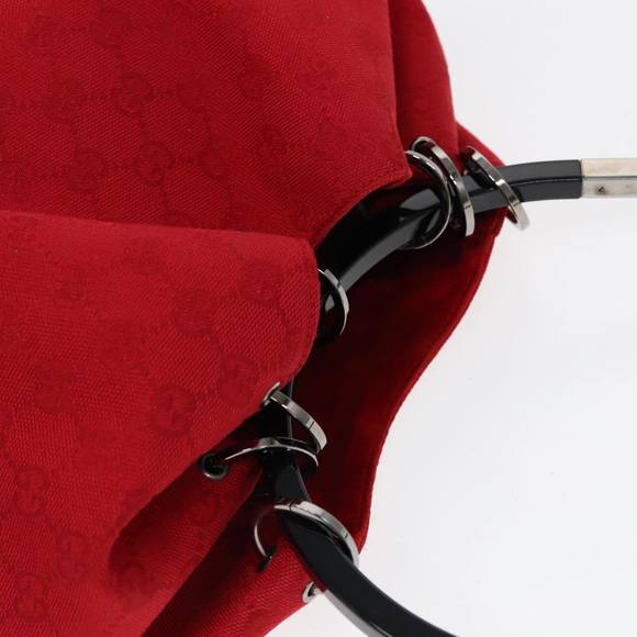 GUCCI GG Canvas Shoulder Bag Red 001 3738 Auth 85971 - Picture 6 of 16